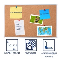 Доска пробковая 1200х900 - fgospostavki.ru - Рыбинск