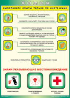 Таблица "Выполняйте опыты только по инструкции" (100х140 сантиметров, винил) - fgospostavki.ru - Рыбинск