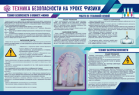 Стенд-уголок "Техника безопасности на уроках физики" - fgospostavki.ru - Рыбинск