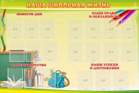 Стенд "Наша школьная жизнь" - fgospostavki.ru - Рыбинск