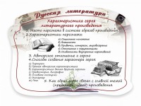 Стенд резной "Характеристика героя литературного произведения" - fgospostavki.ru - Рыбинск