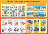 Стенд "Правила безопасности школьника" - fgospostavki.ru - Рыбинск