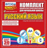Динамические раздаточные пособия. Русский язык (веера). Читаем по слогам (слоги из двух букв). Конструируем слова (слоги из двух и трех букв). - fgospostavki.ru - Рыбинск