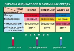 Таблица. Окраска индикаторов в различных средах. - fgospostavki.ru - Рыбинск