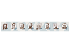 Стенд-лента "Выдающиеся ученые-историки" - fgospostavki.ru - Рыбинск