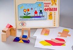 Игровой набор Фребеля "Конструктор деревянный без соединений-2" (Серия "Эксперимент") - fgospostavki.ru - Рыбинск