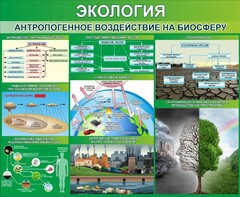 Стенд "Экология. Антропогенное воздействие на биосферу" - fgospostavki.ru - Рыбинск