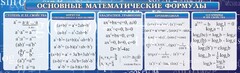 Стенд "Основные математические формулы" - fgospostavki.ru - Рыбинск