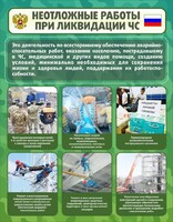 Стенд "Неотложные работы при ликвидации ЧС" - fgospostavki.ru - Рыбинск