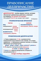 Стенд "Правописание деепричастий" - fgospostavki.ru - Рыбинск