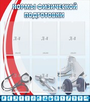 Стенд "Нормы физической подготовки" Вариант 2 - fgospostavki.ru - Рыбинск