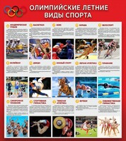 Стенд "Олимпийские летние виды спорта" - fgospostavki.ru - Рыбинск