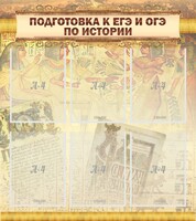 Стенд "Подготовка к ЕГЭ и ОГЭ по истории (6 карманов)" - fgospostavki.ru - Рыбинск