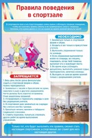 Стенд "Правила поведения в спортзале №1" - fgospostavki.ru - Рыбинск