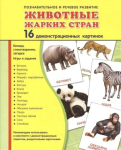 Демонстрационные карточки "Животные жарких стран" - fgospostavki.ru - Рыбинск