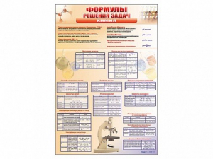 Стенд "Формулы для решения задач по химии" - fgospostavki.ru - Рыбинск