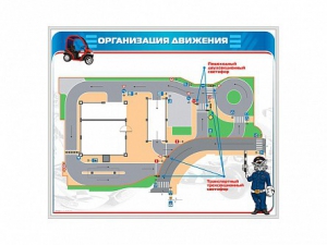 Магнитно-маркерная доска "Организация движения" - fgospostavki.ru - Рыбинск