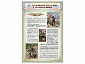 Стенд "Мероприятия обязательной подготовки граждан к военной службе" - fgospostavki.ru - Рыбинск
