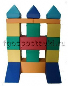 Мягкий модуль-конструктор "Башня" (17 элементов) - fgospostavki.ru - Рыбинск