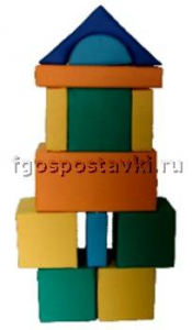 Мягкий модуль-конструктор "Городок" (12 элементов) - fgospostavki.ru - Рыбинск
