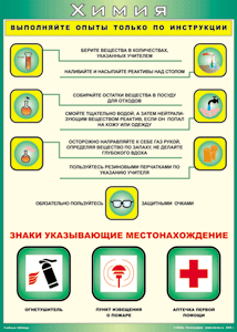 Таблица "Выполняйте опыты только по инструкции" (100х140 сантиметров, винил) - fgospostavki.ru - Рыбинск