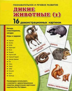 Демонстрационные карточки "Дикие животные (1)" - fgospostavki.ru - Рыбинск