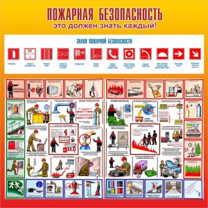 Стенд "Пожарная безопасность" Вариант 3 - fgospostavki.ru - Рыбинск