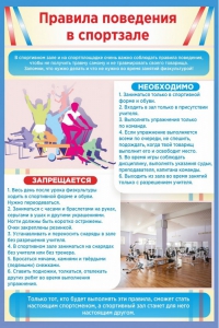 Стенд "Правила поведения в спортзале №1" - fgospostavki.ru - Рыбинск