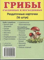 Раздаточные карточки "Грибы съедобные и не съедобные" - fgospostavki.ru - Рыбинск