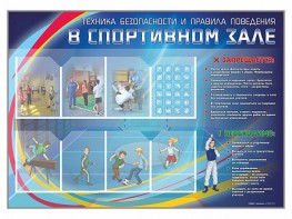 Стенд-уголок "Техника безопасности и правила поведения в спортивном зале" - fgospostavki.ru - Рыбинск
