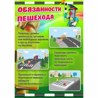 Стенд "Обязанности пешехода" - fgospostavki.ru - Рыбинск