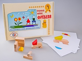 Игровой набор Фребеля "Конструктор деревянный без соединений-1" (Серия "Эксперимент") - fgospostavki.ru - Рыбинск