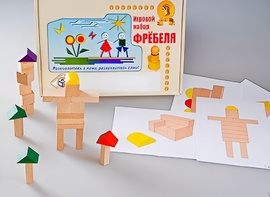 Игровой набор Фребеля "Конструктор деревянный без соединений-3" (Серия "Эксперимент") - fgospostavki.ru - Рыбинск
