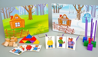 Игровой набор Фребеля "Заюшкина избушка" (серия "Сказочный мир". Выпуск 1) - fgospostavki.ru - Рыбинск