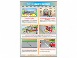 Стенд "Типичные ошибки пешеходов" - fgospostavki.ru - Рыбинск