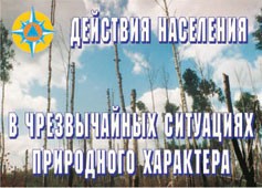 Комплект плакатов "Действия населения в ЧС природного характера" - fgospostavki.ru - Рыбинск