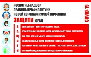 Плакат "Правила профилактики коронавируса" - fgospostavki.ru - Рыбинск