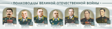 Стенды "Полководцы Великой Отечественной войны" Вариант 1 - fgospostavki.ru - Рыбинск