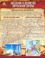 Стенд "Населения и хозяйство Зарубежной Европы" - fgospostavki.ru - Рыбинск