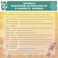 Стенд "Правила пожарной безопасности в кабинете физики" - fgospostavki.ru - Рыбинск