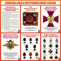Стенд "Символы МВД и внутренних войск России" - fgospostavki.ru - Рыбинск